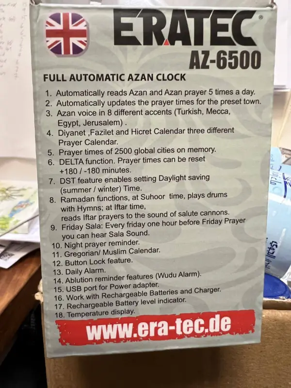 Eratec Azaan Uhr in grauer Farbe