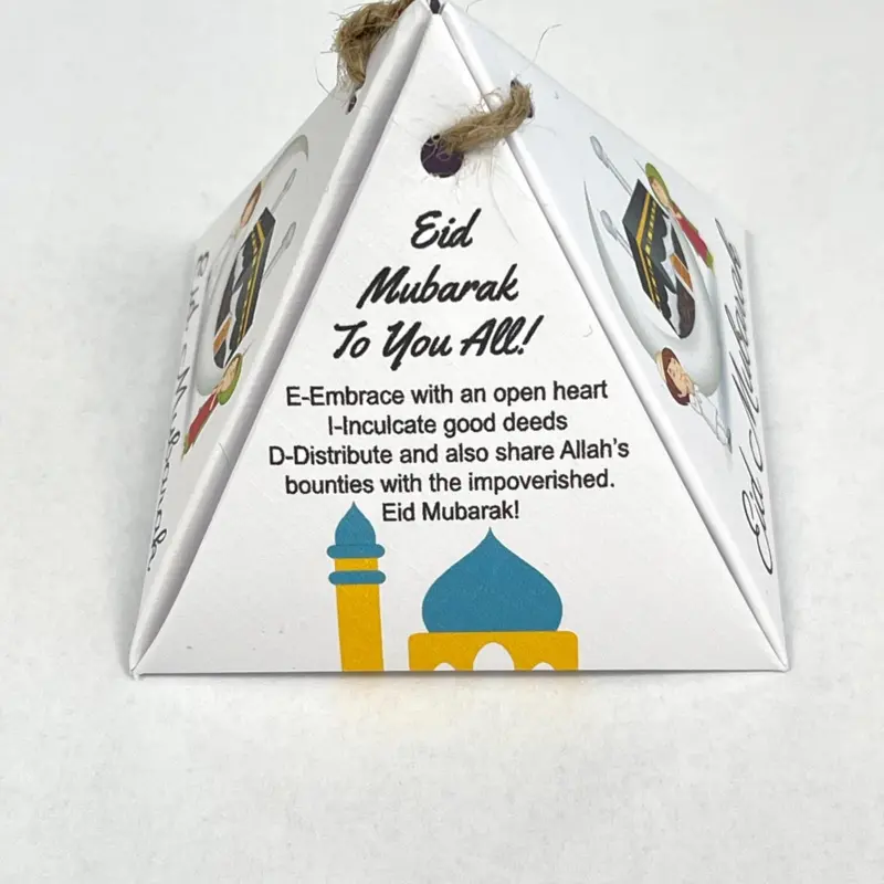 Eid ul fitr Geschenk Pyramidenbox