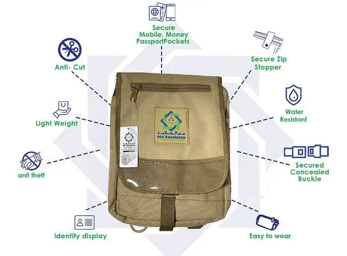 hajj/umrah skulderremstaske
