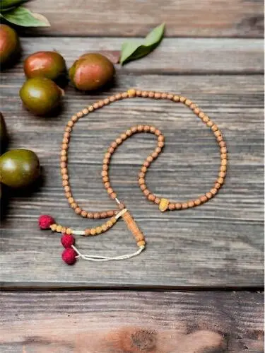 Lille Håndlavet Tasbih lavet af ægte olivientræ