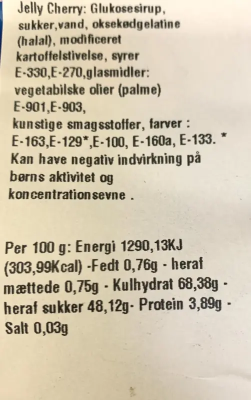 Jelly Cherry Dulceplus 1 kg