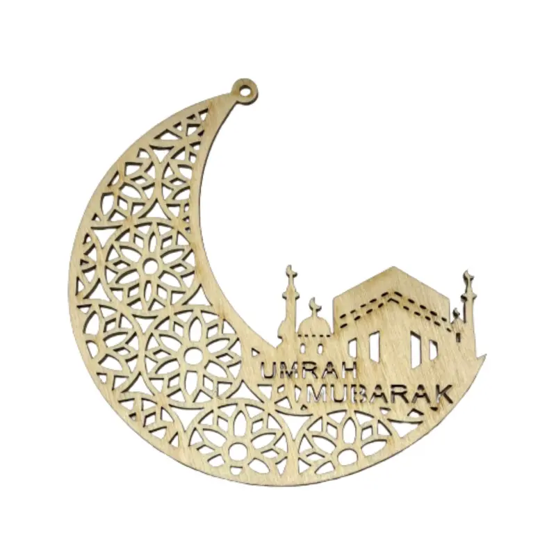 Umrah Mubarak Måne Træpynt