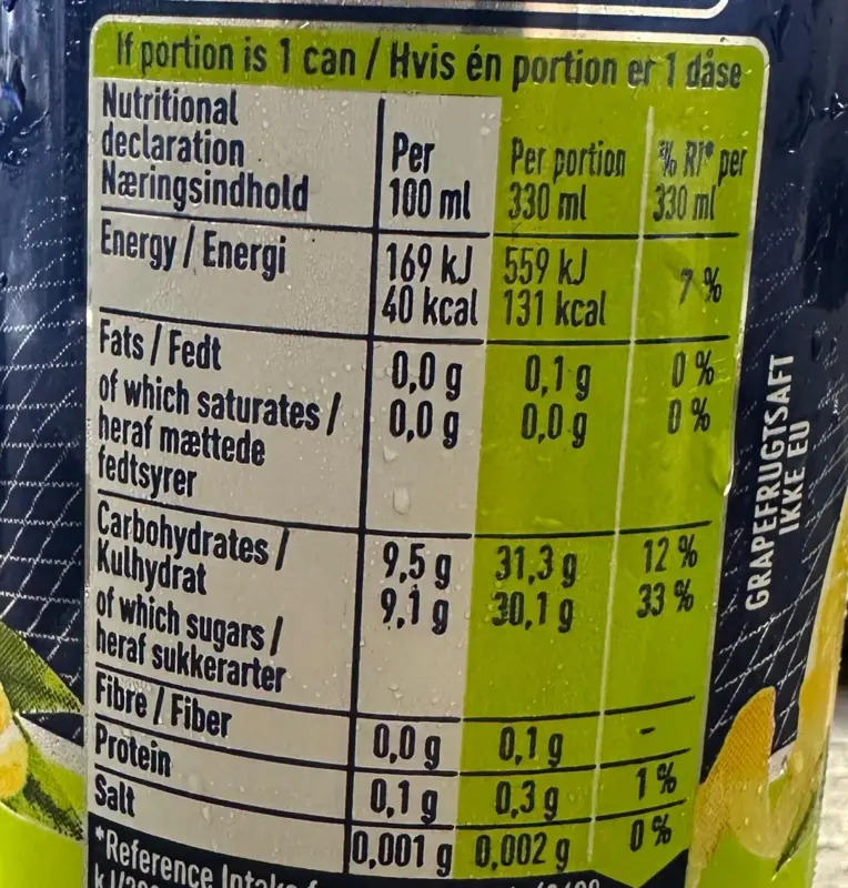 San Pellegrino Sodavand, Grape, 330 ml