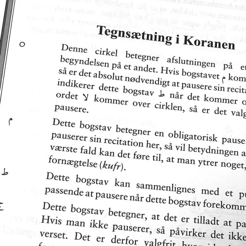 Der strahlende Koran (Dänisch/Arabisch)