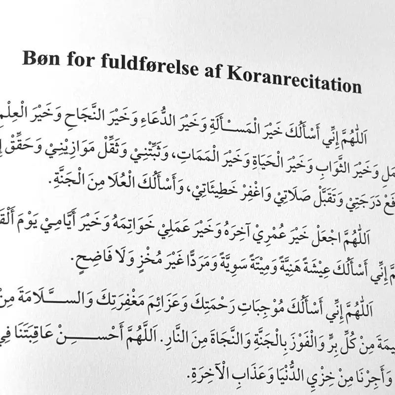 Der strahlende Koran (Dänisch/Arabisch)