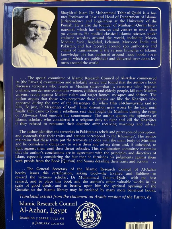 Fatwa On Terrorism And Suicide Bombings