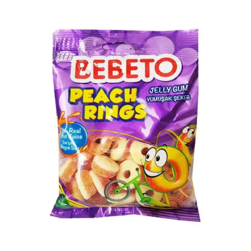 Peach Rings, Bebeto, 80g