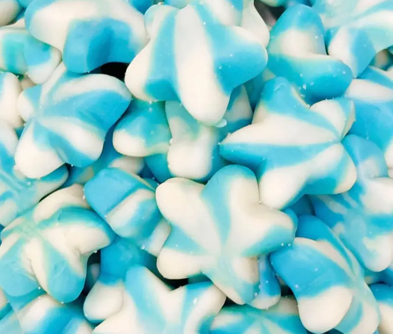 Jelly Blue Twist Stars Dulceplus 1 kg