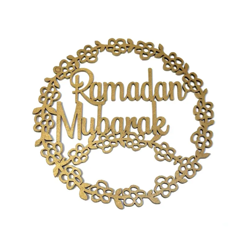 Ramadan Mubarak Blomsterkrans Træpynt