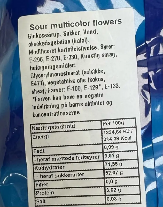 Sour Multicolor Flowers, Dulceplus, 1 kg