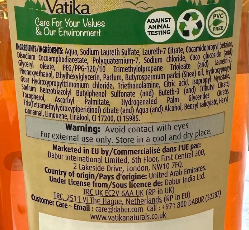 Vatika Naturals Shea Butter Shampoo, 425ml