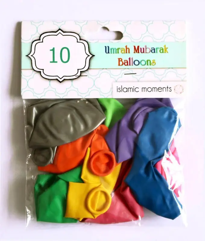 Umrah Mubarak Balloner, 10 stk
