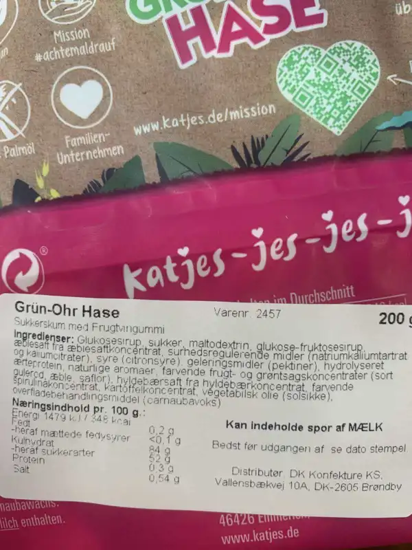Katjes Grün Ohren Kaninchen 175g
