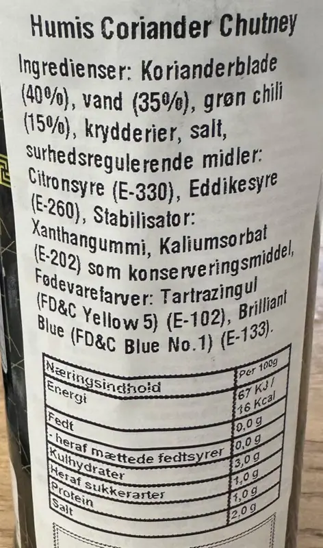 Koriander Chutney, 300g