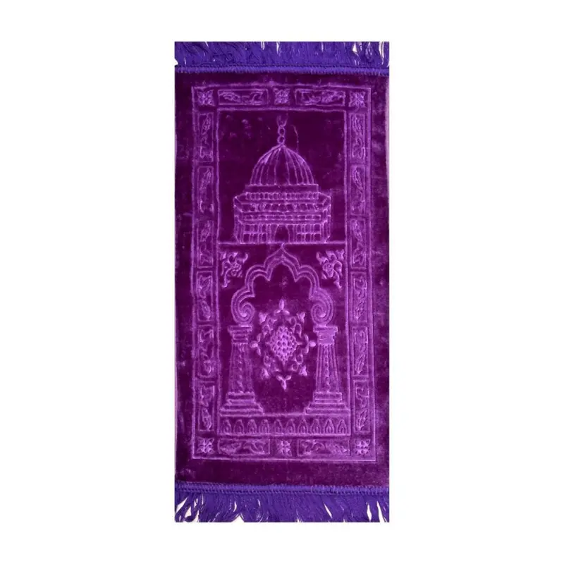 Blødt luksus børnebedetæppe i lilla farve