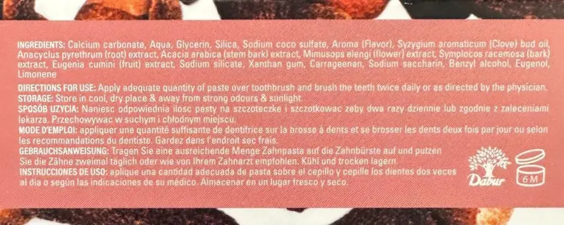 Dabur Clove, tandpasta, 100ml