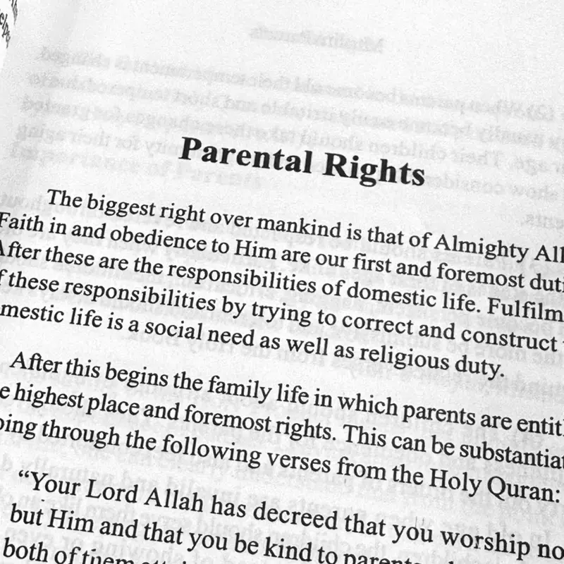 Muslimische Eltern, ihre Rechte und Pflichten