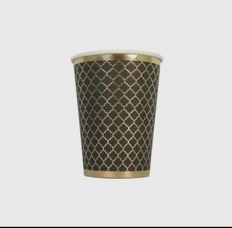 Sort og Guld Krus 10 stk