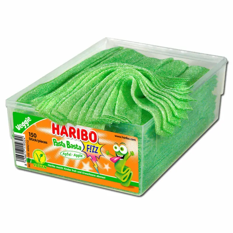 Pasta Basta Apfel Vegan - Haribo 1,1 kg 150 Stück