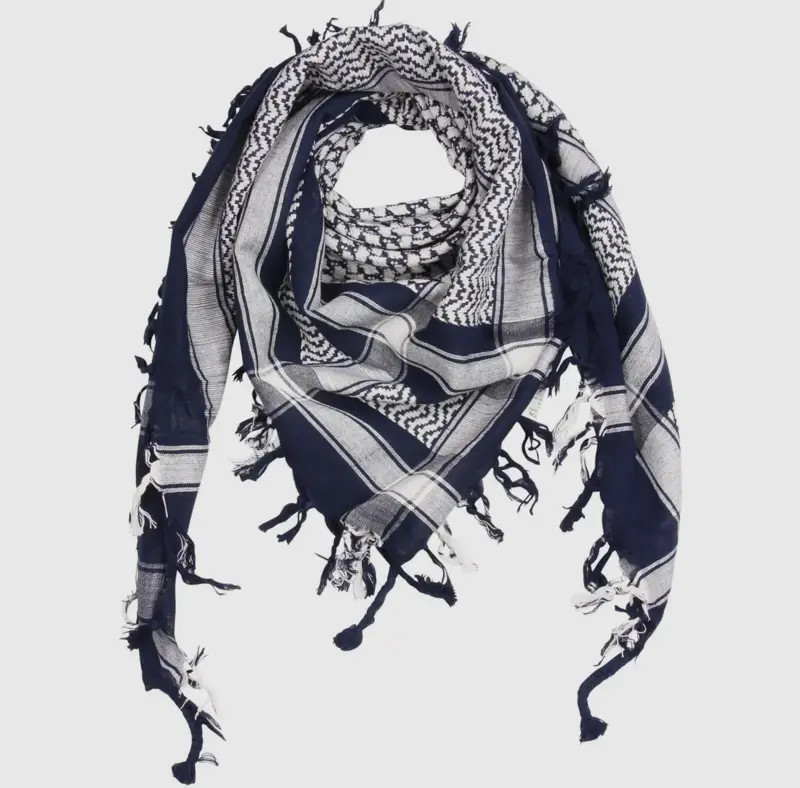 Blå/Hvid Keffiyeh