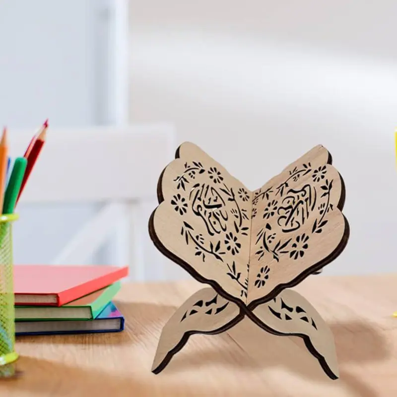 Enkel Koranholder i Træ (Forskellige Designs)