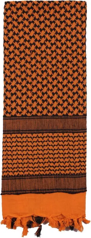 Palästina Schal, Keffiyeh, Orange/Schwarz