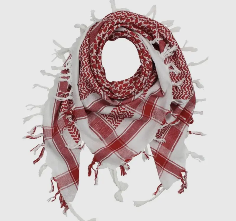 Hvid/Rød (Arafat) Keffiyeh