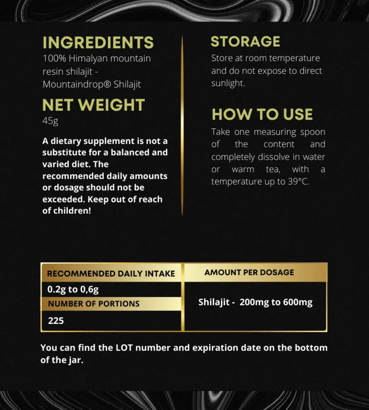 Premium Himalayan Shilajit 45g