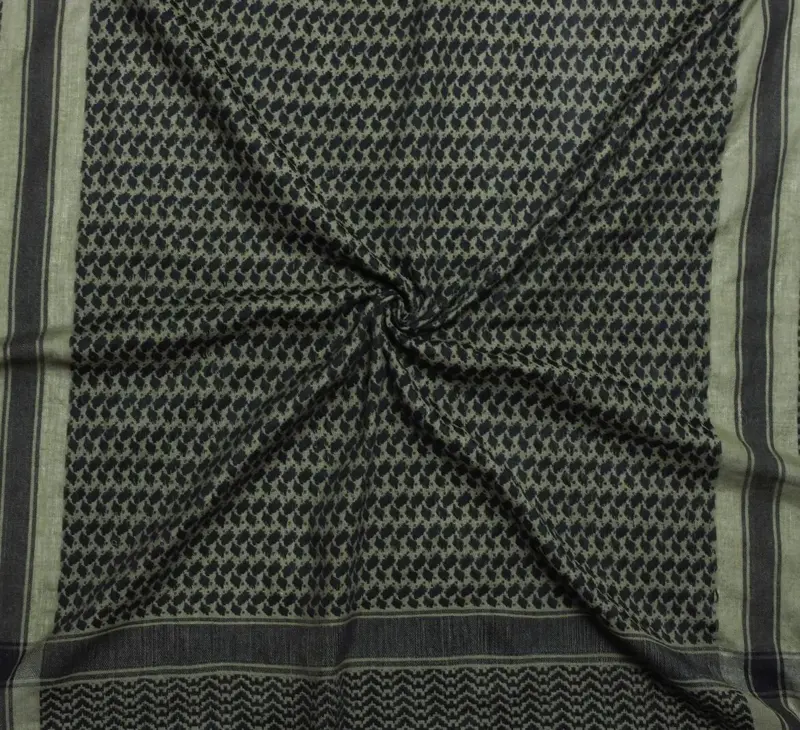 Oliviengrøn/Sort Keffiyeh