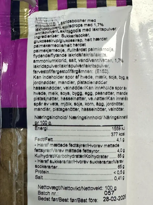 Lakrids Ugler, Nørregade 100g