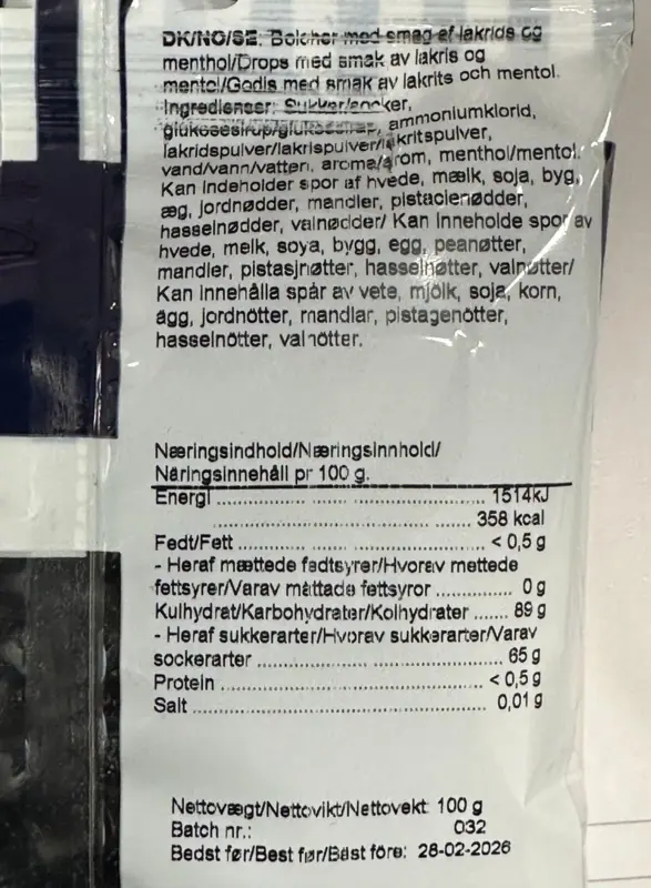 Host Ikke, Lakrids, Nørregade 100g