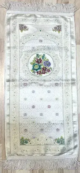 Luksus Bedetæppe i Guld/Creme farve