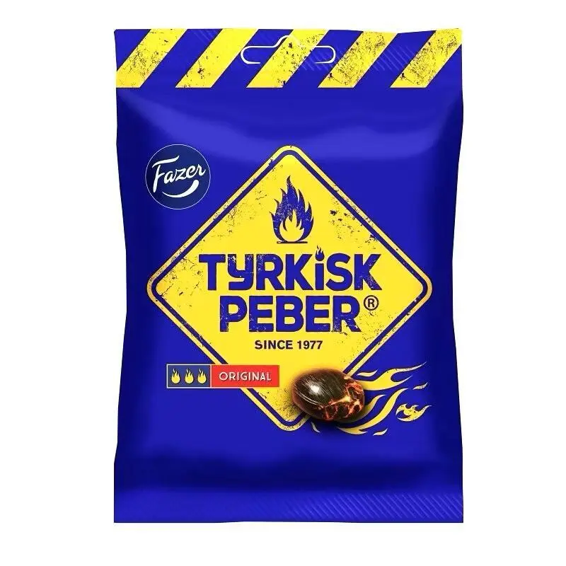 Turkisk peppar lakritskarameller, 120g