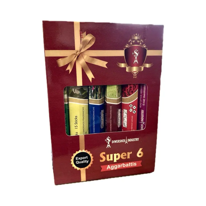 Aggarbattis, Super 6 pakke med røgelsespinde
