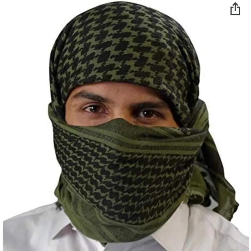 Army Grøn/Sort Keffiyeh