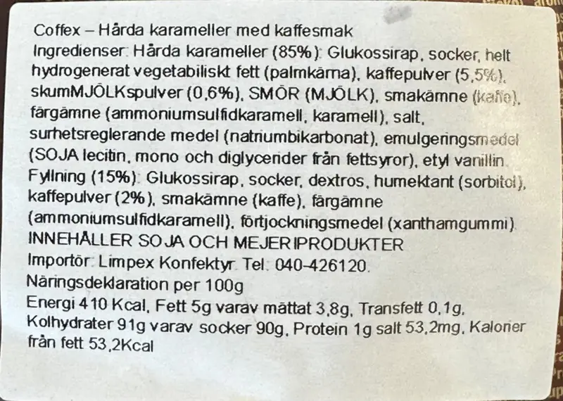 Coffex Kaffebolcher, Elvan 300g