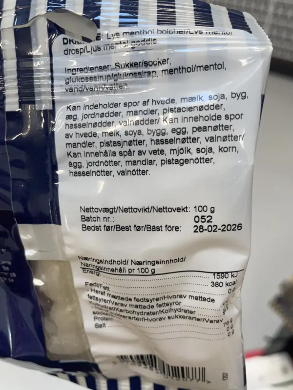 Nørregade - ljus mentol 100 g