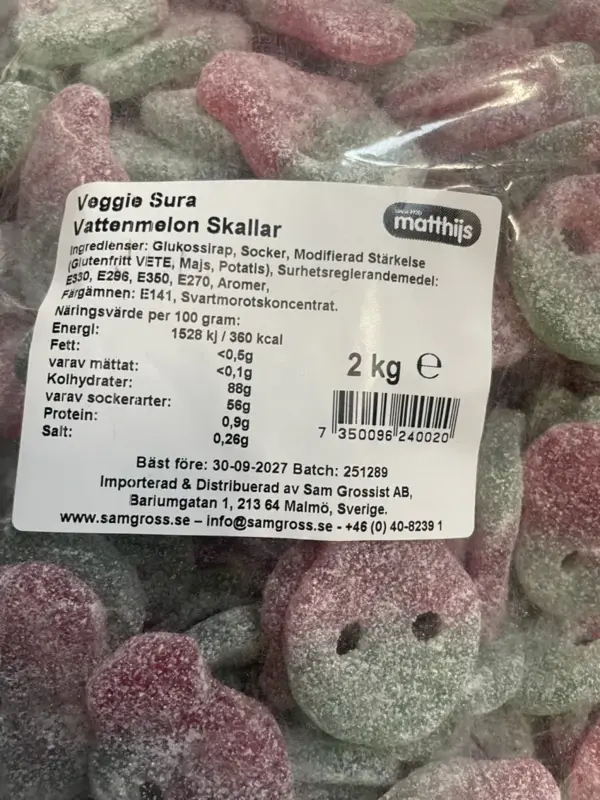 Veggie Sur Wassermelonen-Schalen 2kg