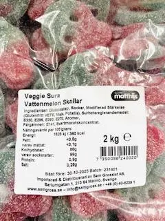 Veggie Sur Wassermelonen-Schalen 2kg
