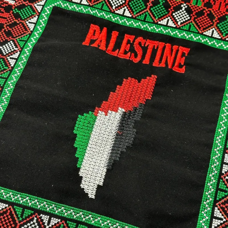 Handgefertigte Palästina Muletasche mit Reißverschluss - Bunt