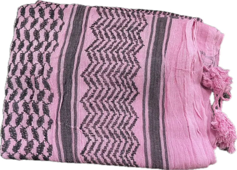 Palästina Schal, Keffiyeh, Rosa/Schwarz