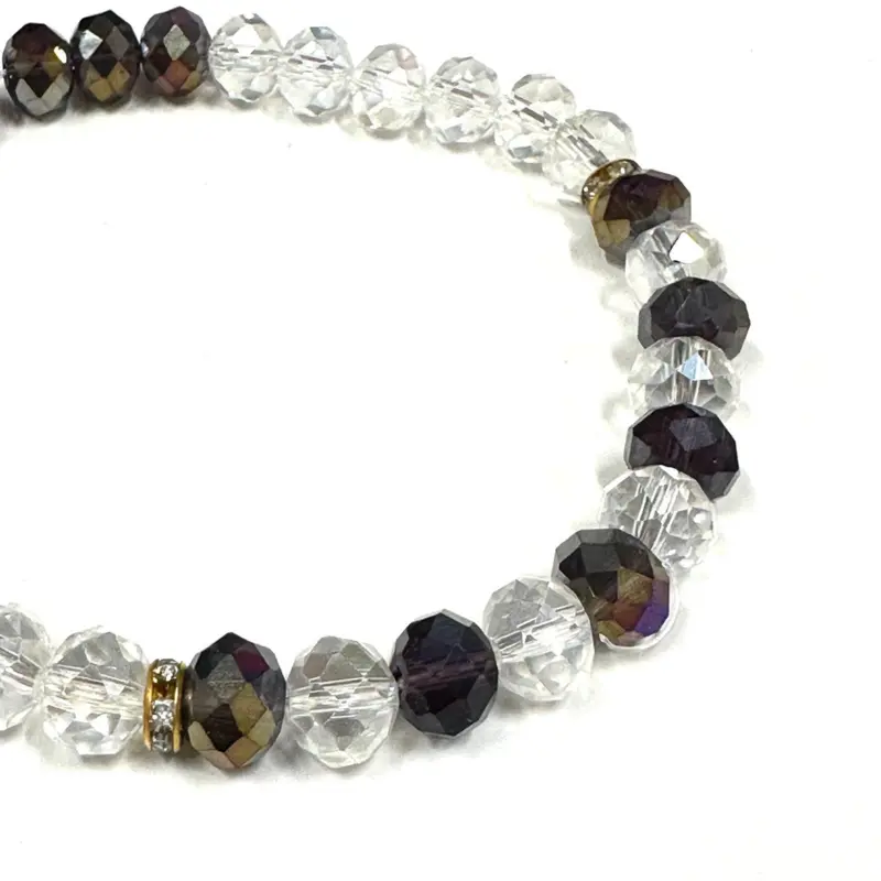 Kristall Lila Tasbih 33 Perlen