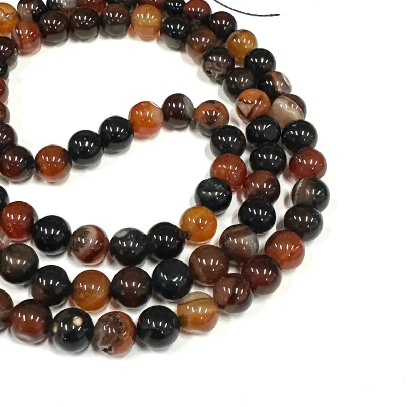 Tigers Eye Schwarzer Achat Stein Tasbih 99 Perlen
