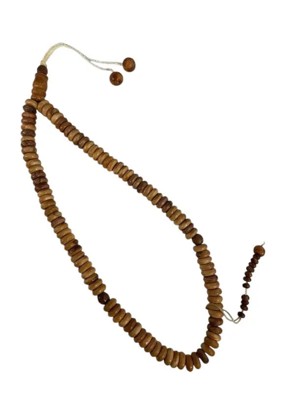 Sultan Holz Tasbih mit 99 Perlen in Dunkelbraun