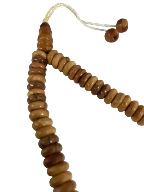 Sultan Holz Tasbih mit 99 Perlen in Dunkelbraun