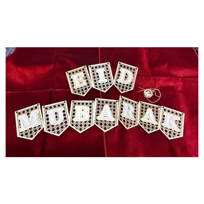 Smuk Eid Mubarak træ guirlande