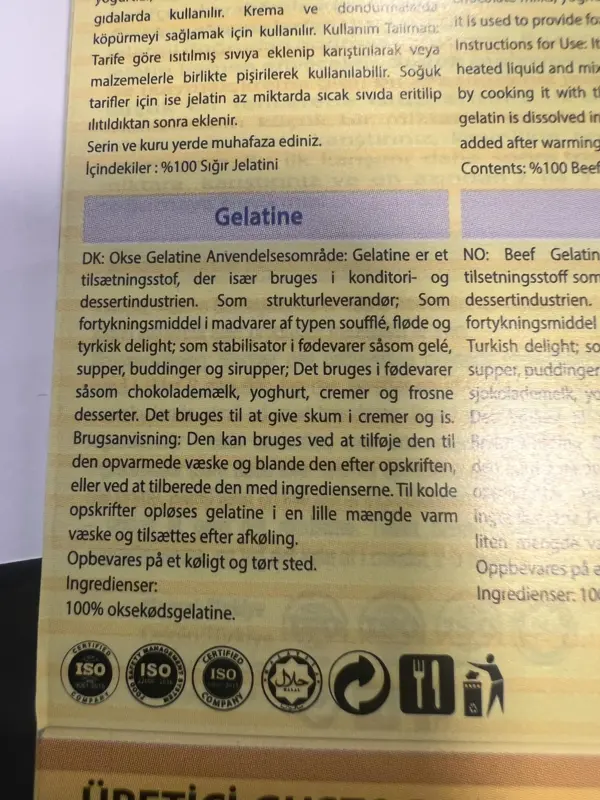 Gelatine Blade Dr. Guste 100g (5 stk)