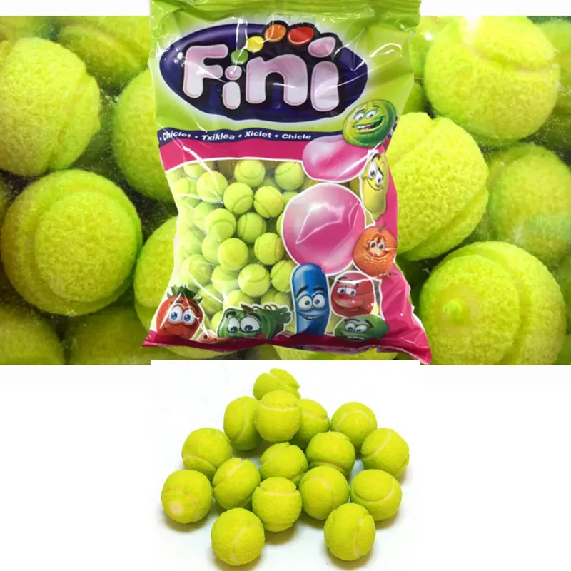 Tennis Bolde Tyggegummi Med Fyld, 1kg Fini