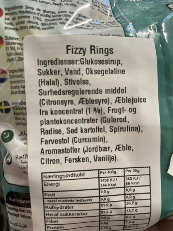 Fizzy Rings 170g Sweetzone