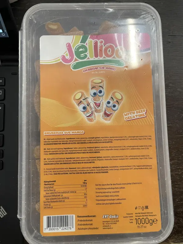 Sour Mango  1kg Jellioo